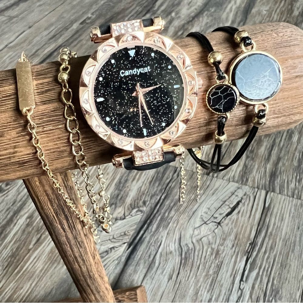 Watch and bracelet set women